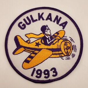 VINTAGE‎ 1993 GULKANA ALASKA AIRSHOW PATCH AIRPLANE AVIATION PLANE EVEN SOUVENIR